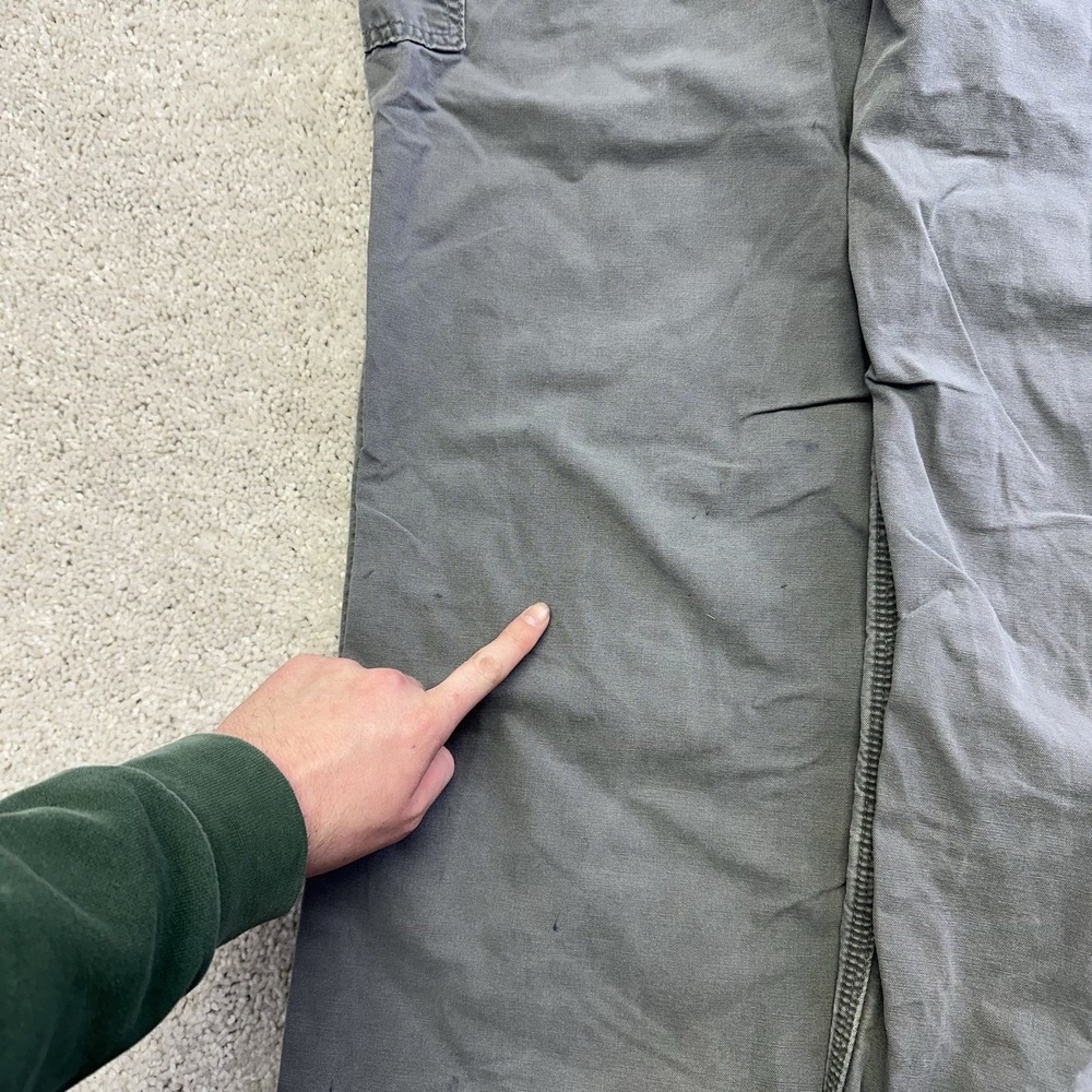 Carhartt Canvas Work Cargo Pants Mens Grey 40x30 B151-FAT Utility - Picture 6 of 12